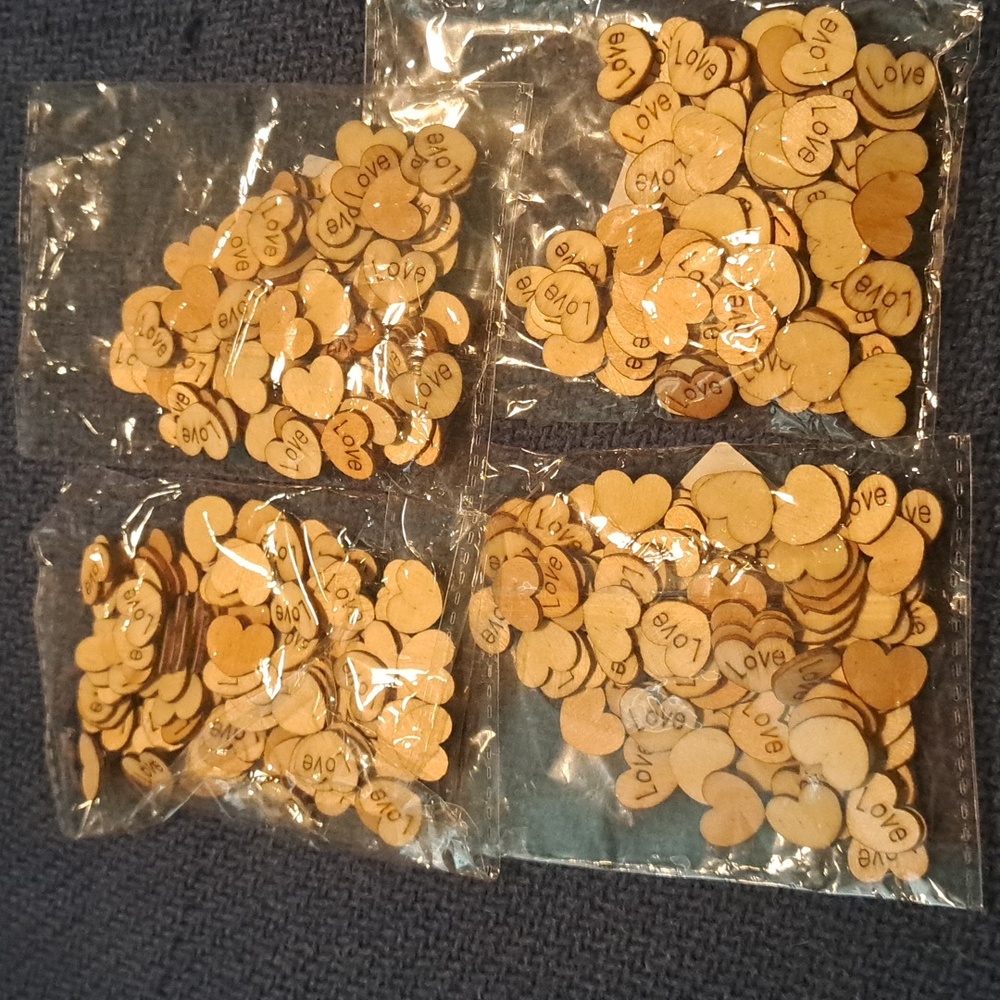 Wooden hearts